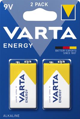 Varta Longlife Power baterijas 9 V, 2 gab.