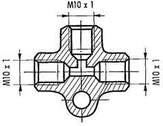 Br.c.T-veida savienotājs M10X1