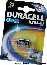 Baterija DURACELL 123