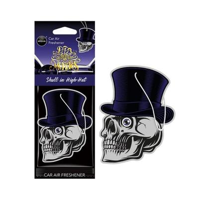 Auto gaisa atsvaidzinātājs AROMA CAR MUERTOS Skull in Hat Black Oud