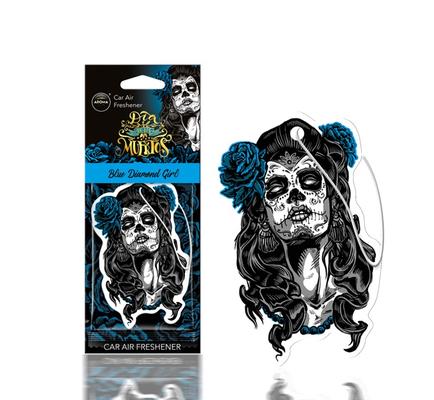 Auto gaisa atsvaidzinātājs AROMA DIA DE LOS MUERTOS Blue Diamond Girl