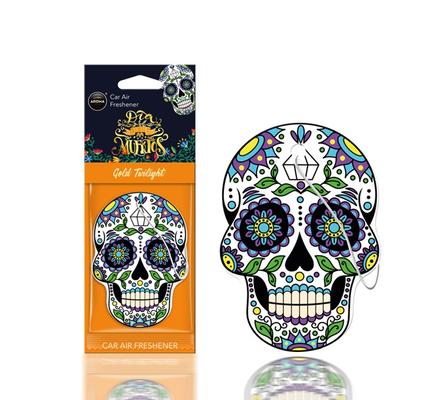 Auto gaisa atsvaidzinātājs AROMA DIA DE LOS MUERTOS Gold Tatoo
