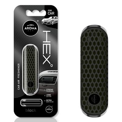 Auto gaisa atsvaidzinātājs AROMA FANCY SHAPES POLYMER HEX Black