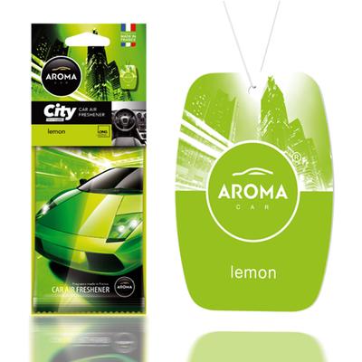 Auto gaisa atsvaidzinātājs AROMA CAR CITY CARD Lemon