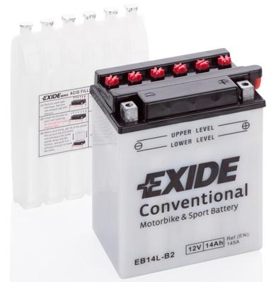 AKB EXIDE 12V Apkalpojams 14Ah 145A(EN) 134x89x166 -/+