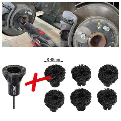 KS Tools tapskrūvju riteņu rumbu slīpmašīnas kompl. Ø 40mm. 7-daļīgs
