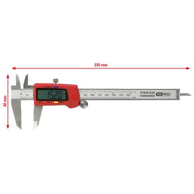 KS Tools digitālais bīdmērs 0-150mm.