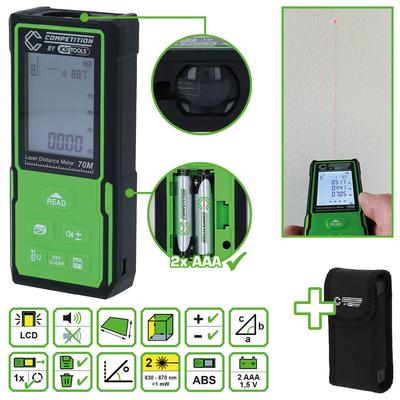 KS Tools COMPETITION lāzers attāluma/tilpima/laukuma mērīšanai