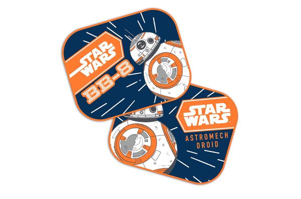 Saules aizsargi logiem 44×35 cm STAR WARS BB8, 2 gab.