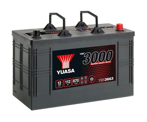 YUASA 12V 112Ah 870A SMF 346X173X234 -/+