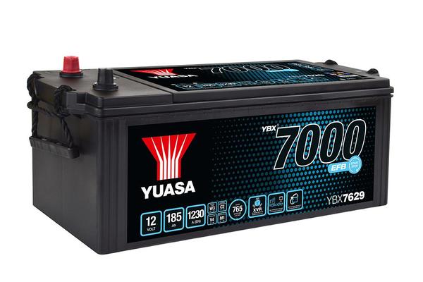 YUASA 12V 185Ah 1230A EFB 511X222X215 otsal +/-