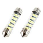 LED spuldze C5W/C10W/C3W 15SMD 3014 39 mm balta 12 V