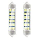 LED spuldze C5W/C10W/C3W 18SMD 3014 41 mm balta 12 V