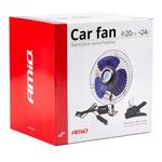 Metāla auto ventilators CFAN-15 ar skrūvējamu stiprinājumu un klipsi 24 V