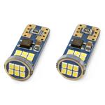 LED CANBUS spuldze T10e W5W 18SMD UltraBright 2016 balta 12/24 V