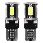 LED CANBUS spuldze T10 W5W 5SMD 5730 balta
