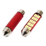 LED CANBUS spuldze C5W/C10W/C3W 20SMD 4014 41 mm balta 12/24 V