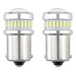 LED CANBUS spuldze 1156 BA15S P21W/R10W/R5W 24SMD 3014 + 6SMD 3030 balta 12/24 V