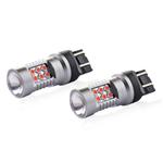 LED CANBUS spuldze T20 7443 WR21/5W 24SMD 3030 sarkana 12/24 V
