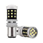 LED CANBUS spuldze 1157 BAY15D P21/5W 39SMD 2016 balta 12/24 V
