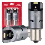 LED CANBUS PRO spuldze BA15S P21W 2SMD 1860 Full CANBUS ar ventilatoru, balta 12/24 V
