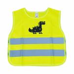 Sertificēta bērnu drošības veste DINOSAUR, dzeltena