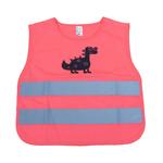 Bērnu drošības veste DINOSAUR, rozā