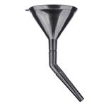 Universāla trīsdaļīga plastmasas piltuve ar sietiņu, ovāla, 14 cm