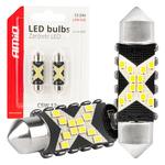 LED CANBUS spuldze C5W 12SMD 2016 39 mm balta 12/24 V