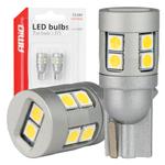 LED CANBUS spuldze T10 W5W 12SMD 3030 balta 12/24 V