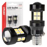 LED CANBUS spuldze T15 W16W 15SMD 2835 balta 12/24 V