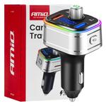 Auto FM raidītājs 12/24 V, USB-C + microSD