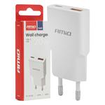 Sienas lādētājs GaN 230 V 20 W, USB-C + USB-A