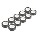 Melnu PVC izolācijas lenšu komplekts 19 mm × 10 m × 0,13 mm, 10 gab.
