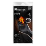 Mercator GoGrip nitrila cimdi, melni, S izmērs, 4 gab.