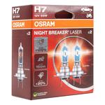 Halogēna spuldzes Osram H7 Night Breaker Laser +150% 12 V 55 W, 2 gab.